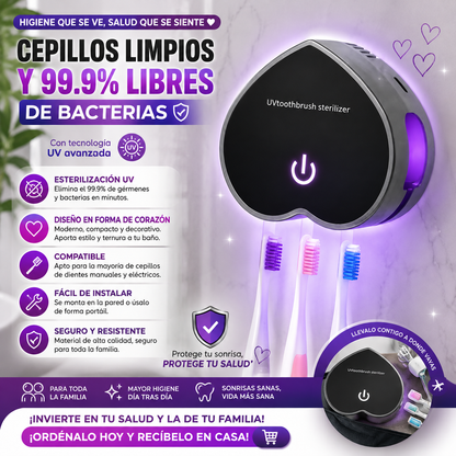 Esterilizador para cepillos de dientes LUZ UV