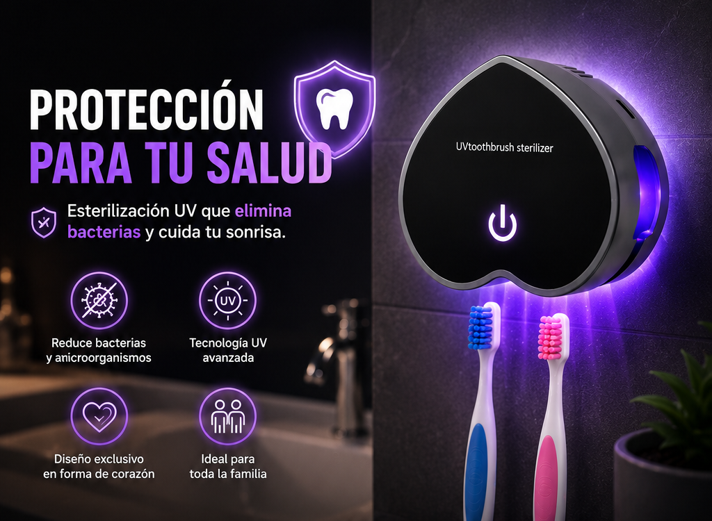 Esterilizador para cepillos de dientes LUZ UV